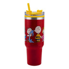 Termo Doble Pared Con Asa Y Popote 1.2 L Diseños Animados