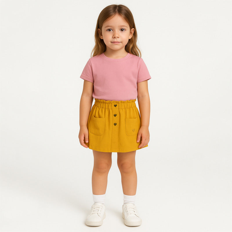 Falda Holgada Para Niña Mod.216-7049al Marca Losan®