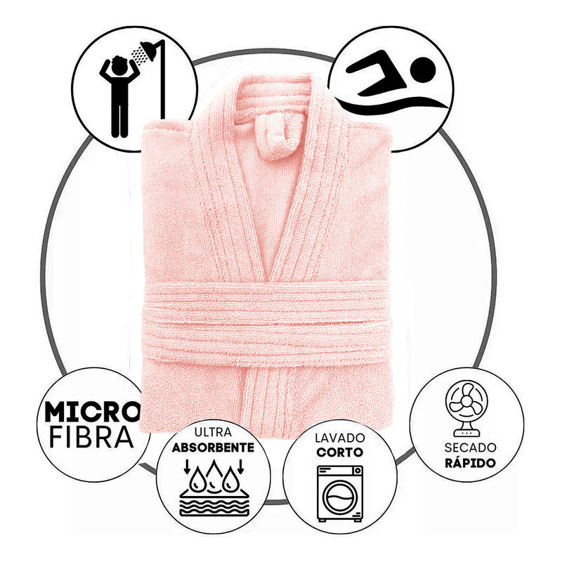 Bata De Baño Microfibra Unitalla Colores