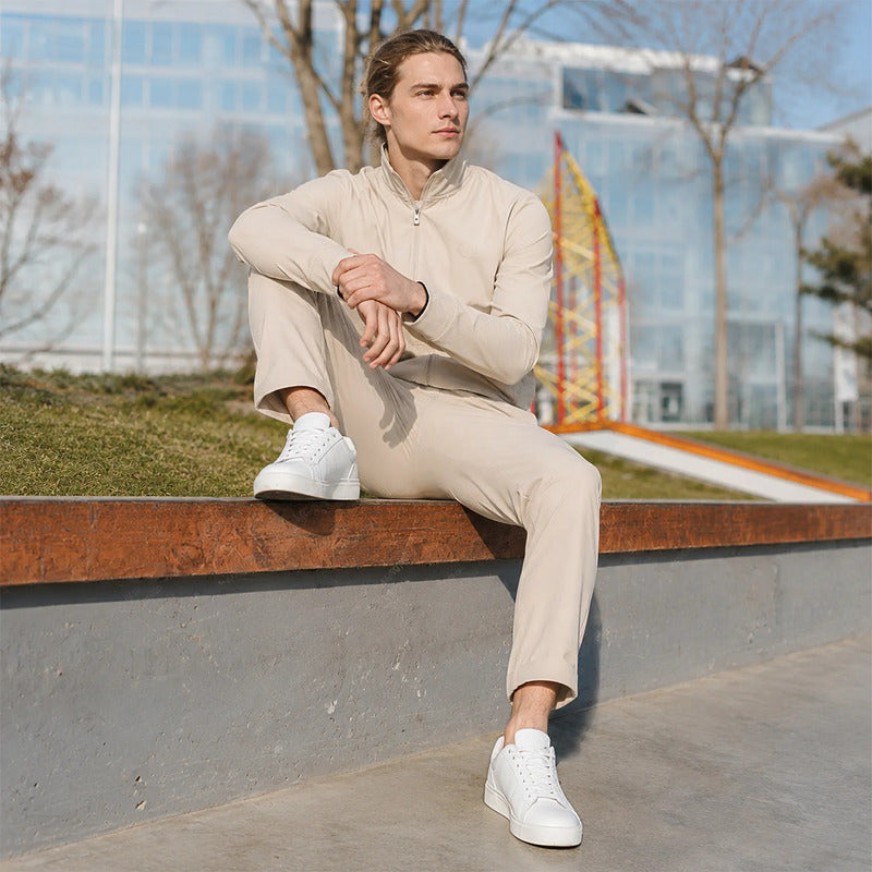 Conjunto Ligero Para Hombre Sudadera+pants Le2602 Roosevelt® Beige Lisa G