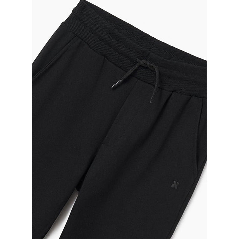 Pants Cómodo Para Niño Mod.744 Marca Mayoral® Negro Liso 18