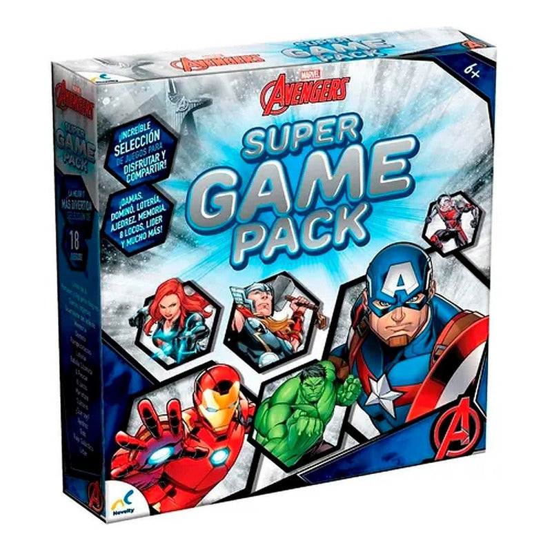Super Game Pack Avengers Domino Ajedrez Memoria Novelty®