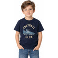 Playera Casual Para Niño Mod.3072 Marca Mayoral® Marino Football 9 Años Lisa