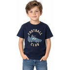 Playera Casual Para Niño Mod.3072 Marca Mayoral® Marino Football 7 Años Lisa