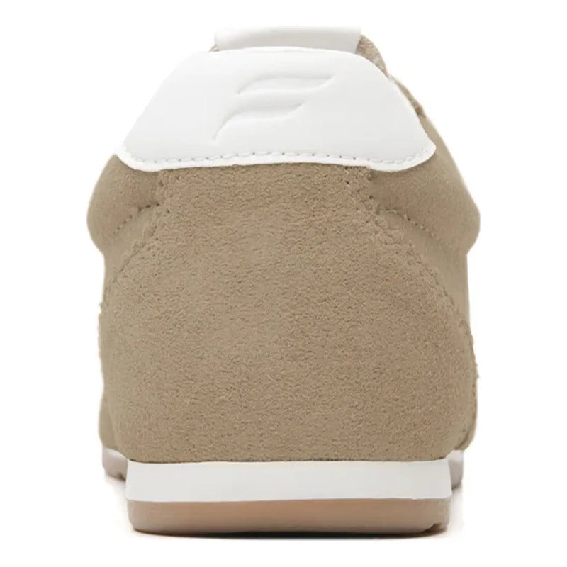 Tenis De Gamuza Para Mujer Mod. 140304 Marca Flexi® Marrón Claro Gamuza 25.5 Mx