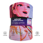 Cobertor Ligero Super Suave Matrimonial Diseños Providencia® K-pop Demon Hunters  850 G Multicolor