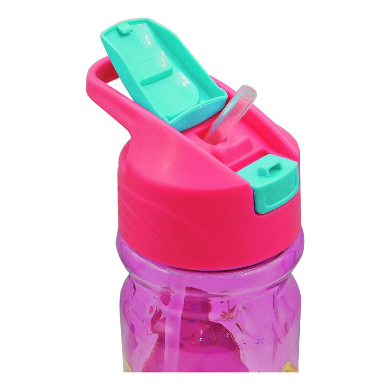 Botella De Agua Ligera Con Manija Para Niños Varios Diseños Princesas 1669-1143