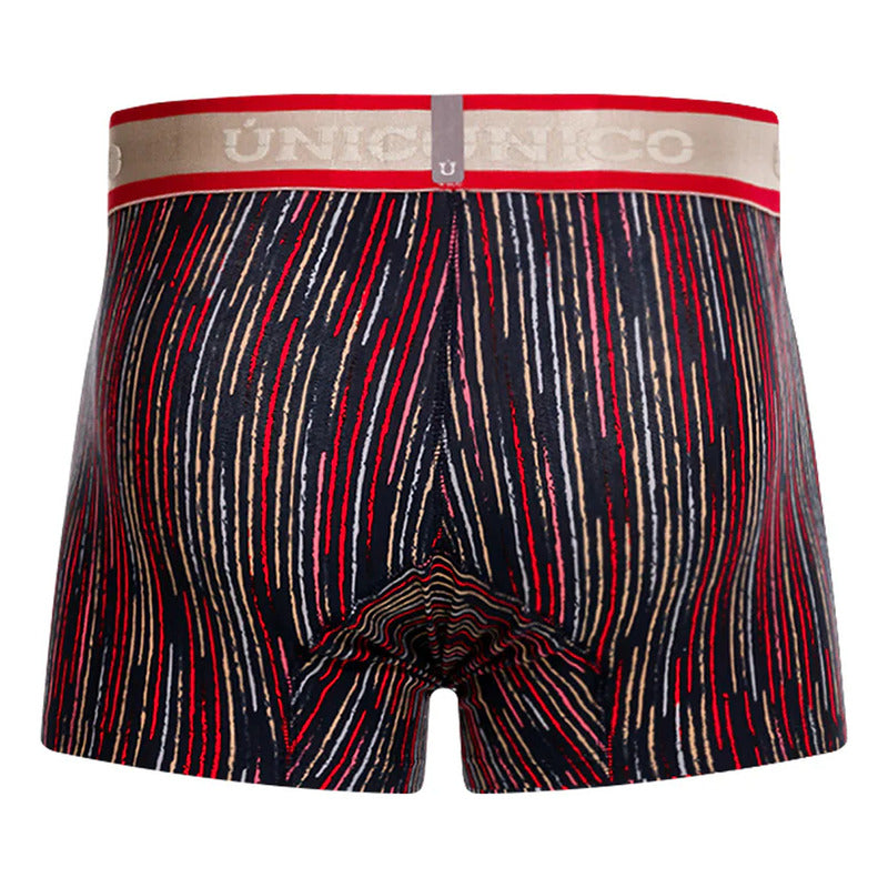Bóxer Corto Elástico Para Hombre Marca Mundo Único® Inmenso Rayas S