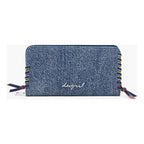 Cartera Denim Con Detalles Trenzados 26sayd05/5005 Desigual® Azul Cielo Denim