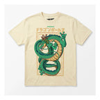 Playera Oversize Fit Hombre Dragon Ball Z Mascara De Latex® Beige Sheron M Lisa