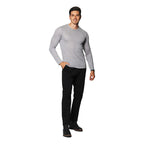 Playera De Hombre Manga Larga Mod.a35311 Marca Bobois®