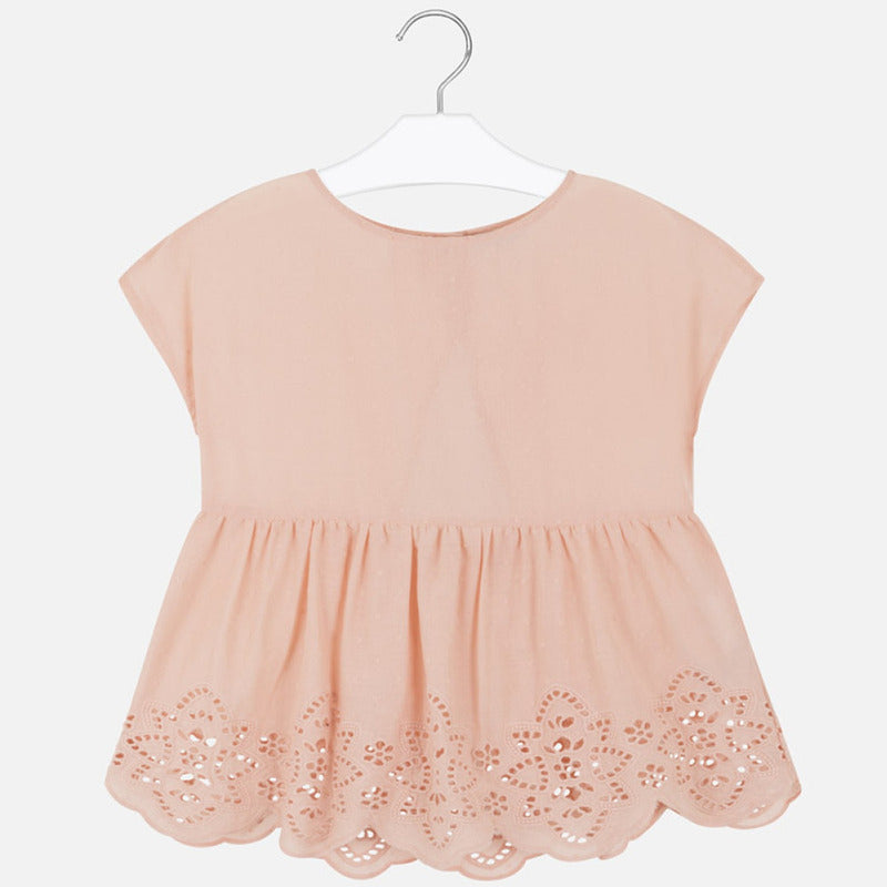 Blusa Holgada Para Niña Mod.6167 Nude Marca Mayoral® Nude 8 Años