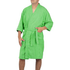 Bata De Baño Unisex Absorbente Unitalla Tela Suave Ligera