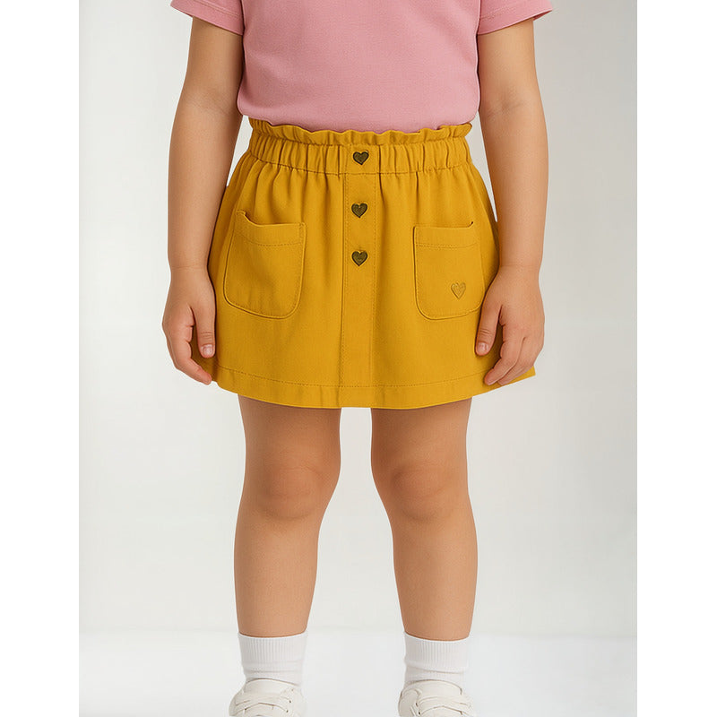 Falda Holgada Para Niña Mod.216-7049al Marca Losan®