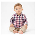 Camisa Casual Para Bebé Mod.2145 Marca Mayoral® Rojo Rayas 6 Meses