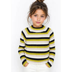Blusa Cómoda Casual Para Niña Mod.4062 Marca Mayoral® Citronela Rayas 7 Años