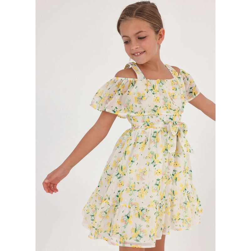 Vestido Floreado De Niña Mod.6913 Marca Mayoral®