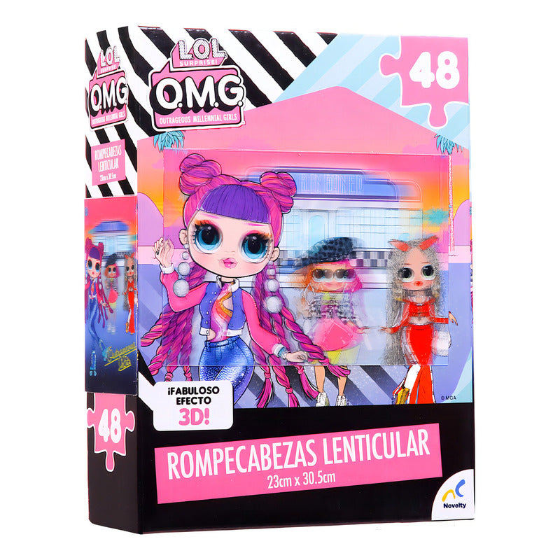 Lol Surprise Rompecabezas Lenticular 23x30 Cm 48 Pz Novelty