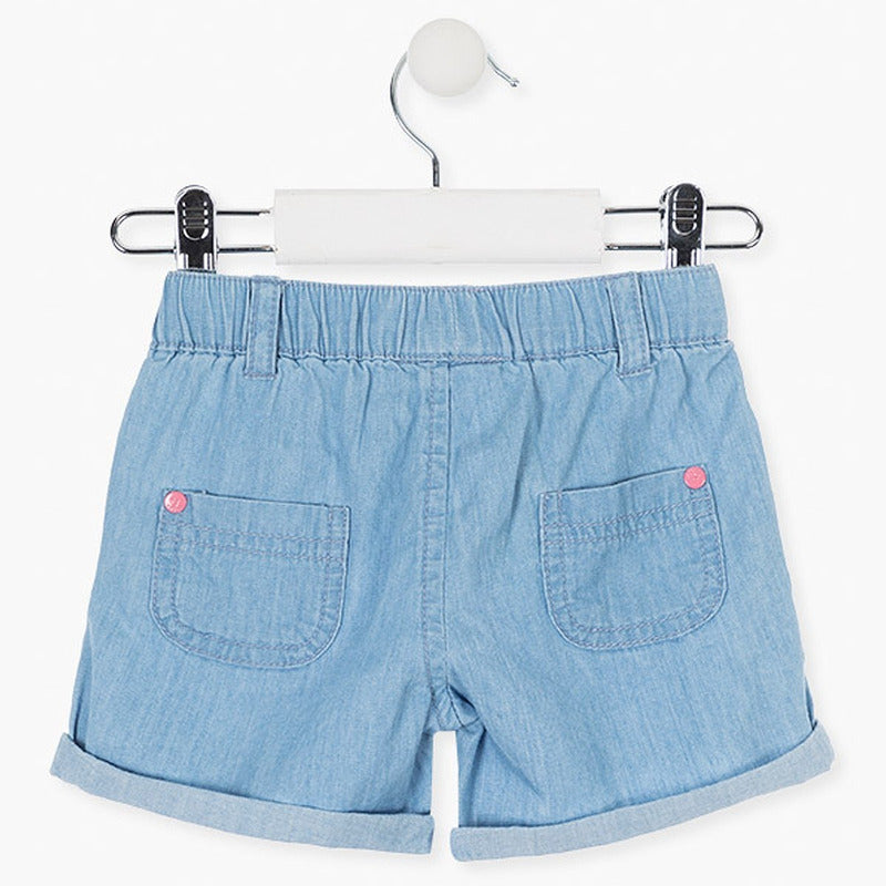 Short Con Bordado Para Bebe Mod.018-9000al Marca Losan®