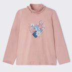 Blusa De Niña Cuello Alto Mod.4023 Marca Mayoral®