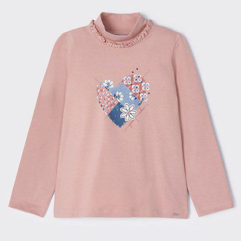 Blusa De Niña Cuello Alto Mod.4023 Marca Mayoral®