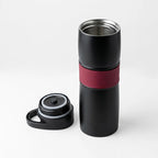 Termo Doble Pared De Acero Inoxidable 600ml Marca Nuvó® Negro