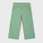 Pantalón Ancho Para Niña Mod. 3555 Marca Mayoral® Menta Liso 7 Años
