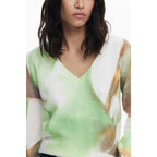 Suéter Suave Cómodo Para Mujer Mod. 25wwjf13/4146 Desigual® Multicolor Geométrico S