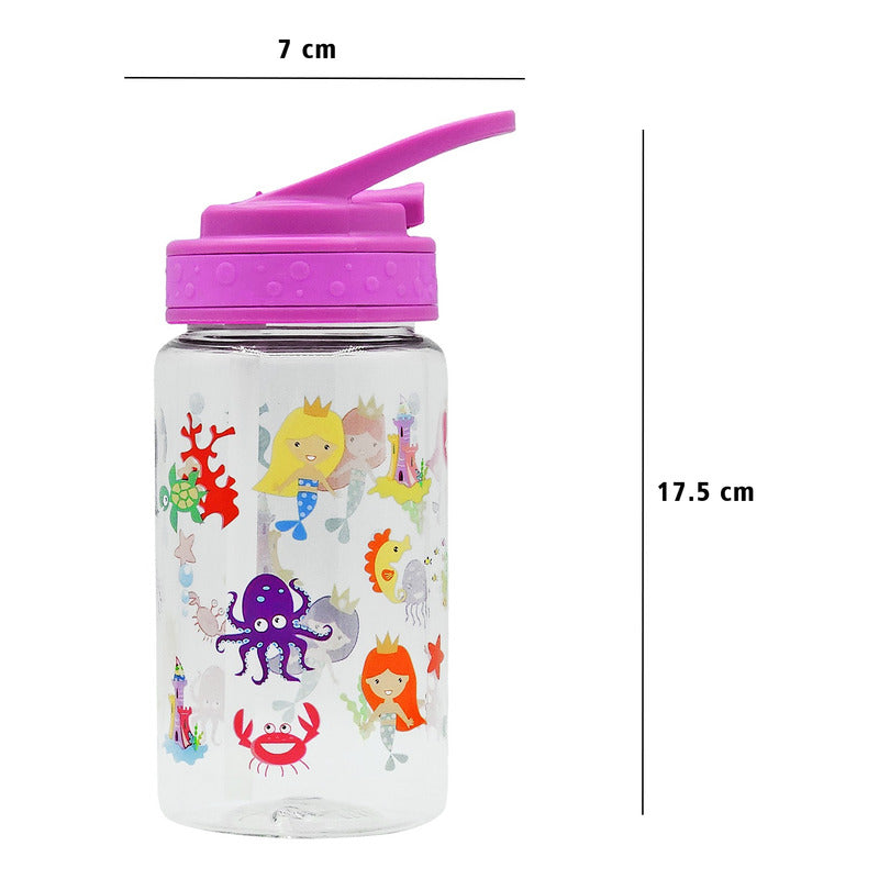 Botella De Agua 450 Ml Para Niños Diseños Divertidos