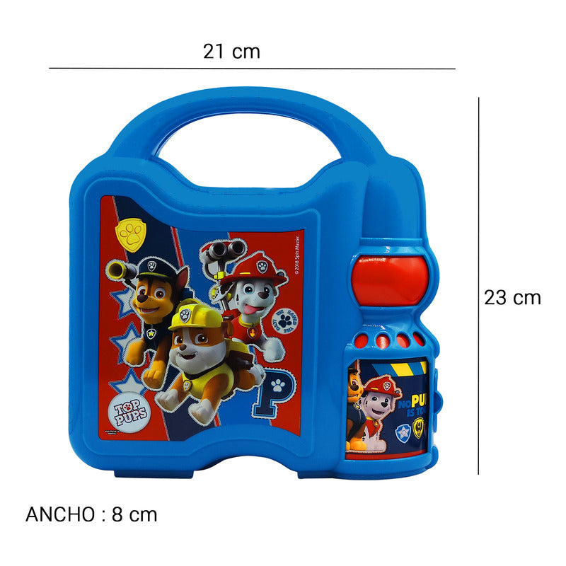 Lonchera Infantil De Plástico Con Botella Diseños Varios