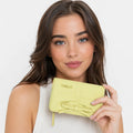 Cartera Con Fruncido Para Mujer Mod.26sayp Desigual® Amarillo Liso