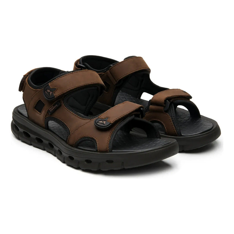 Sandalia Para Hombre Walking Soft Outdoor Mod.424001 Flexi® Marrón Outdoor 26 Mx