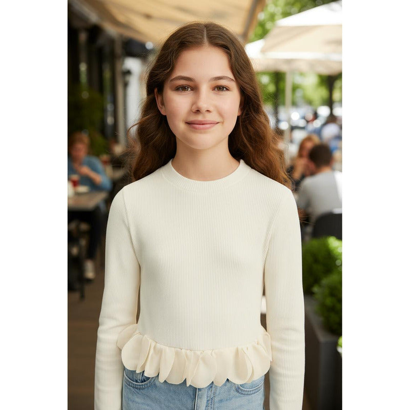 Blusa Manga Larga Juvenil Mod.7030 Marca Mayoral®