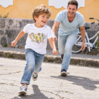Playera Casual Para Niño Mod.3063 Marca Mayoral® Blanco Animales Surfistas 6 Años Lisa
