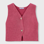 Chaleco Ligero Casual Para Niña Mod.3385 Marca Mayoral® Petalo Lisa 9 Años