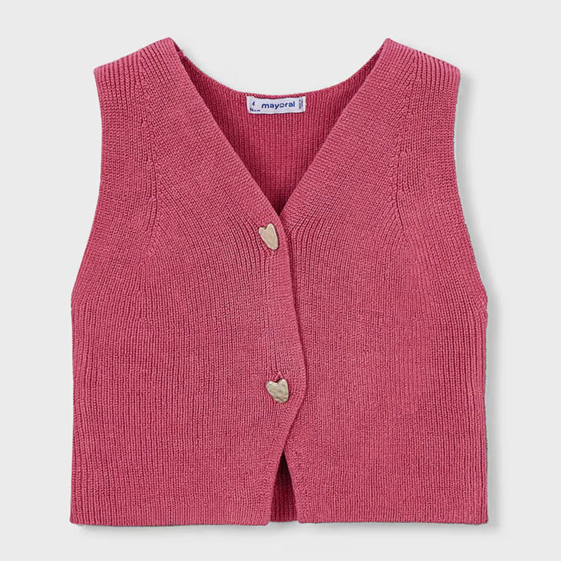 Chaleco Ligero Casual Para Niña Mod.3385 Marca Mayoral® Petalo Lisa 9 Años