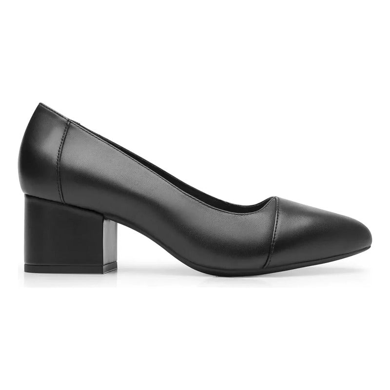 Zapatilla Semi Formal 5.5cm Para Mujer 137506 Marca Flexi® Negro Liso 25 Mx