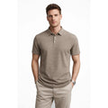 Playera Pola Para Hombre Casual Jacquard Stretch Bobois® Beige G Jacquard