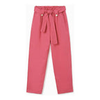 Pantalón Cropped Con Moño En Tencel Mod.6583 Marca Mayoral® Rosa Chicle Liso 18