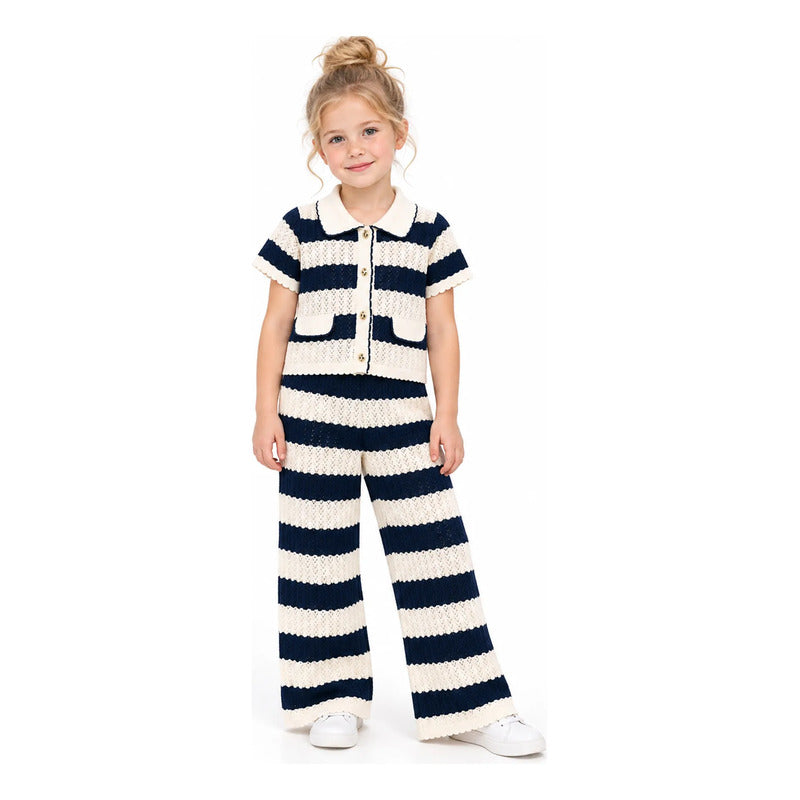 Conjunto Tipo Tejido Para Niña Pantalon+blusa 3219 Mayoral® Porcelana 8 Años