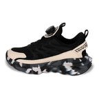 Tenis Casual Para Niño Mod.205601a Marca Coqueta Y Audaz® Negro Geométrico 20 Mx