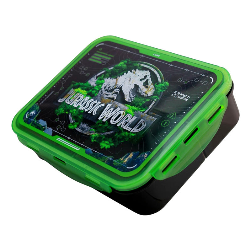 Contenedor Para Alimentos Con 3 Divisiones Diseños Animados