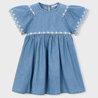 Vestido Con Detalles Bordados Para Niña 3927 Marca Mayoral® Medio Lisa 10 Años