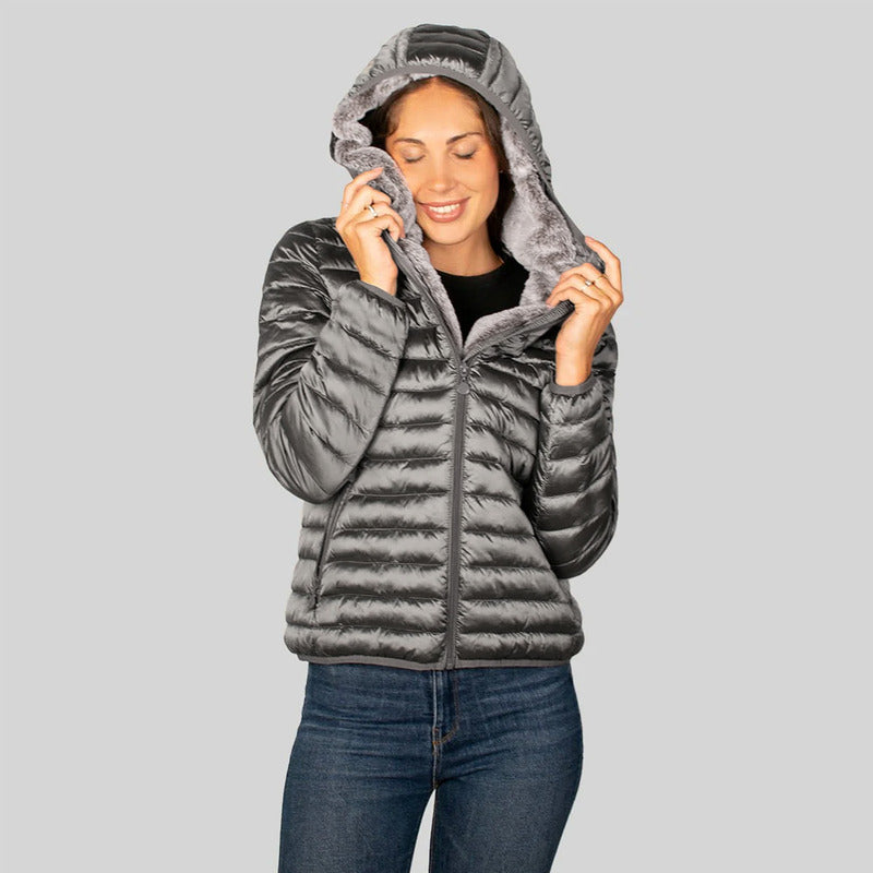 Chamarra Para Mujer Con Gorro Dw89-pol7618 Greenlander®