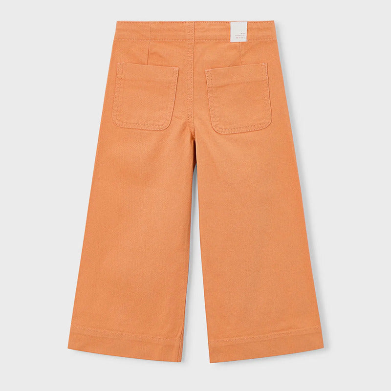 Pantalón Largo Ancho Para Niña Mod.3587 Marca Mayoral® Melocoton Lisa 2 Años