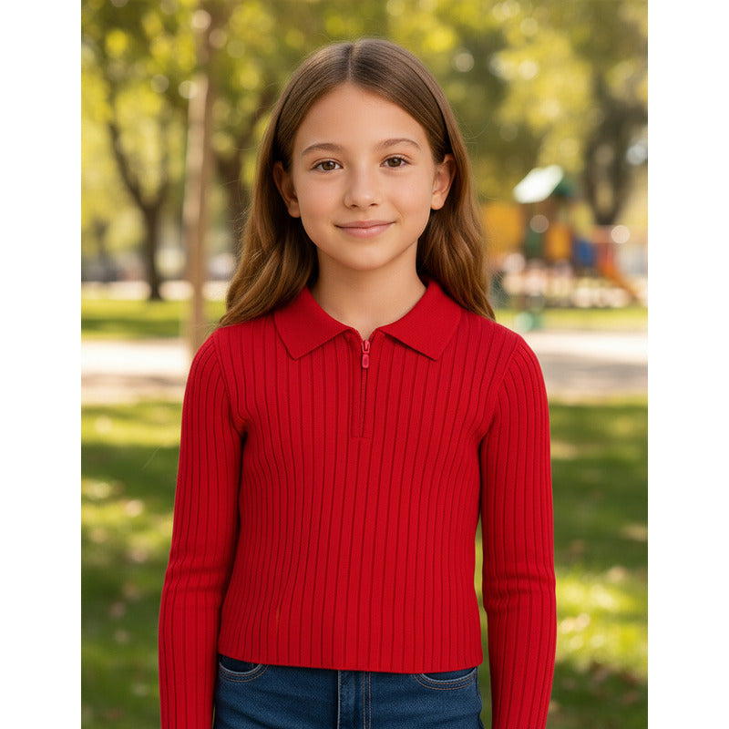 Sueter Manga Larga Para Niña Mod.7195 Marca Mayoral®