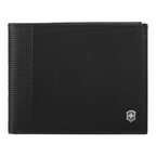 Victorinox Cartera De Piel Altius Alox Bi Fold, Negra Color Negro Liso