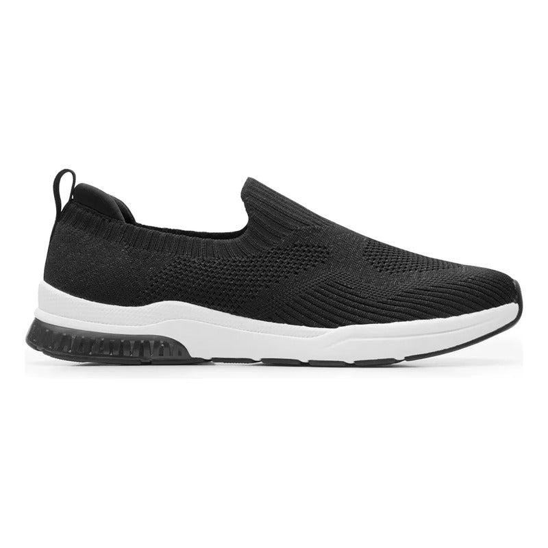 Tenis Para Mujer Con Gel Anti Shock Mod.105126 Marca Flexi® Negro Lisa 25.5 Mx