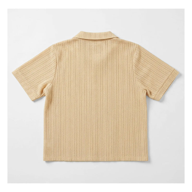 Blusa Holgada Ligera Para Mujer Mod. S1192 Marca Julys® Nude Geométrico G