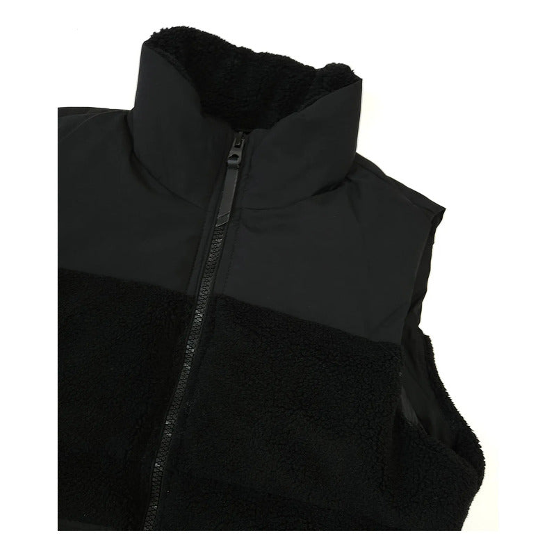 Chaleco Aborregado Para Caballero Mod.h45307 Marca Bobois® Negro Lisa G